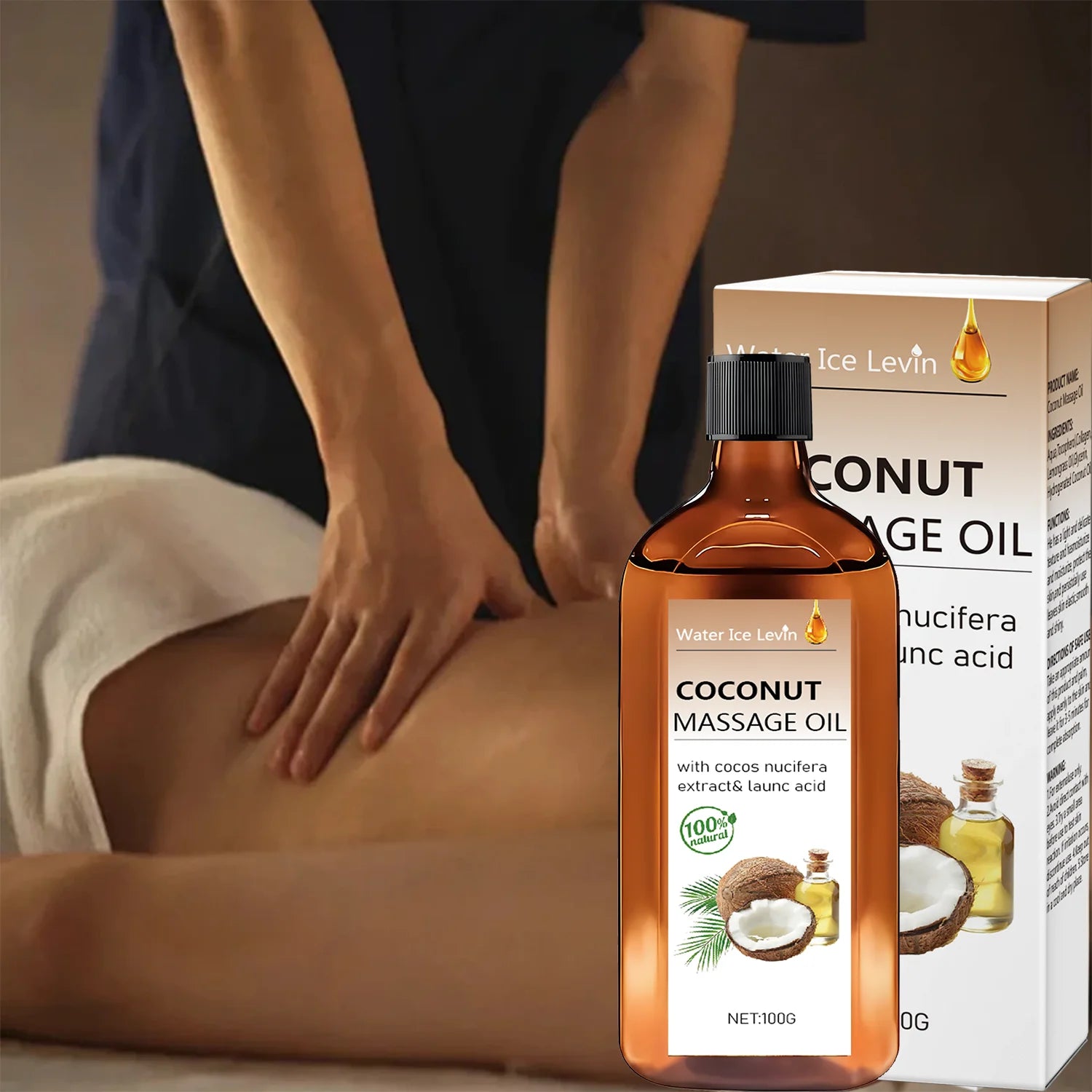 SENSO™ CocoLemon — Huile de Massage Noix de Coco & Citronnelle