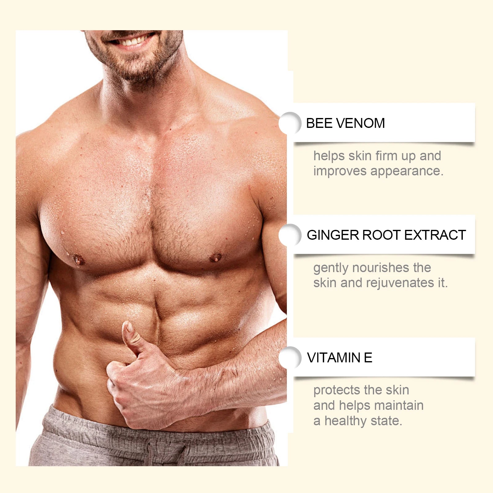 SENSO™ ChestFirm — Huile Raffermissante & Remodelante pour Homme