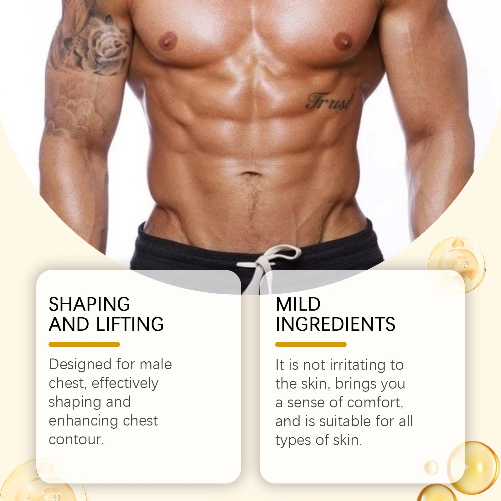 SENSO™ ChestFirm — Huile Raffermissante & Remodelante pour Homme