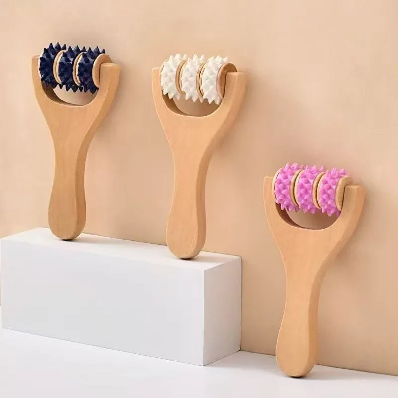 SENSO™ WoodRoll — Kit de Massage en Bois