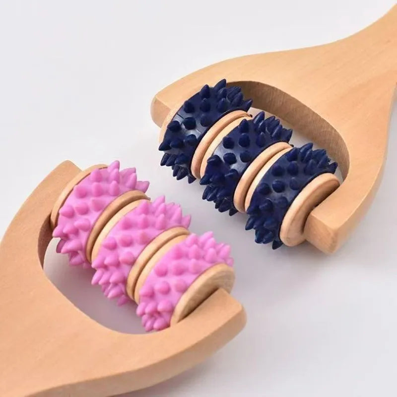 SENSO™ WoodRoll — Kit de Massage en Bois