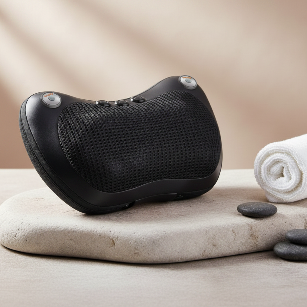 SENSO™ InfraShiatsu coloris Noir — masseur shiatsu chauffant infrarouge