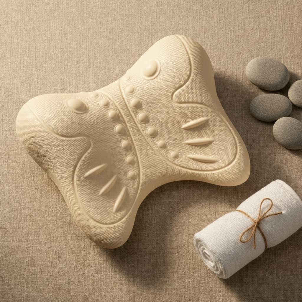 SENSO™ NeckRest coloris Beige — oreiller de massage cervical