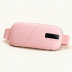 Ceinture SENSO WarmBelt rose avec écran noir éteint et trois boutons de réglage